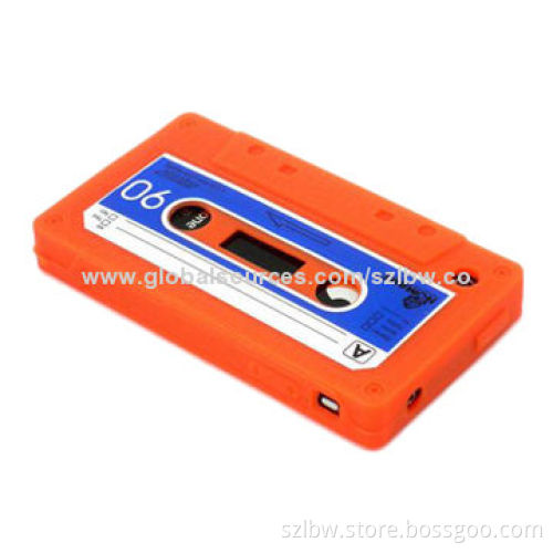 Orange Cassette Tape/Silicone Soft Case Protector for iPhone 5/5S New with Lightweight